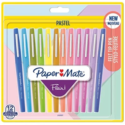 Abbildung von Papermate Flair, Medium, 12 Farben, Gemischte 0,7 mm, Rund