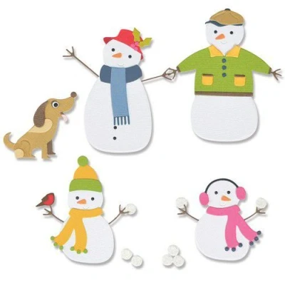 Abbildung von Sizzix Thinlits Die Set 17PK Snow Family 665959 Jennifer Ogborn (08 22)