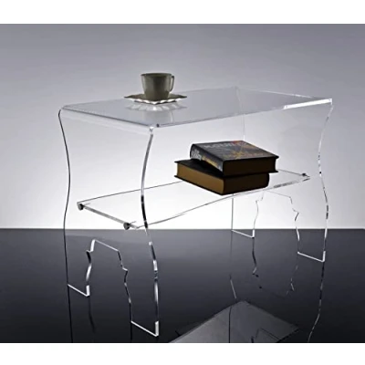 Abbildung von Slato Alya Couchtisch mit modernem Design aus transparentem Acryl
