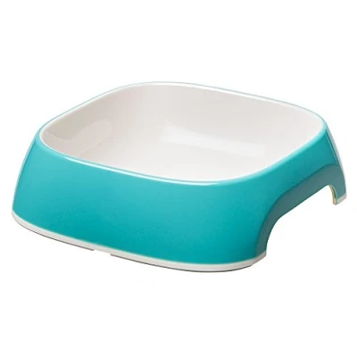 Abbildung von Ferplast Hundeschalen Glam modische Hundefutter und Wasserschale aus Kunststoff, rutschfest, leicht zu reinigen, 0,75 Liter, blau
