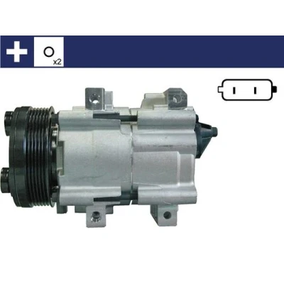 Abbildung von MAHLE ORIGINAL ACP 153 000S Kompressor FS10 170 12 PAG 46 R 134a mit Dichtring ohne Ölablassschraube FORD: Galaxy Mk1 MPV, Transit Mk5 Bus