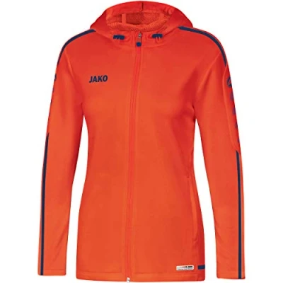 Abbildung von JAKO Damen Kapuzenjacke Striker 2.0, flame/navy, 36, 6819