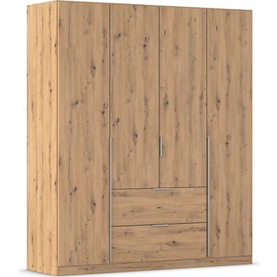Abbildung von rauch Drehtürenschrank &quot;Kleiderschrank Schrank Garderobe AGORDO mit Dekor oder Hochglanzfront&quot;, Außenschubkästen, IN 6 Breiten und 2 Höhen MADE GERMANY