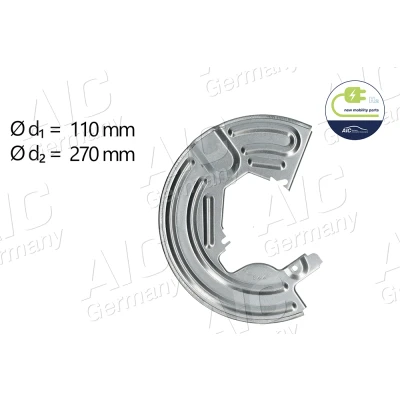 Abbildung von AIC 71416 Ankerblech Vorderachse rechts RENAULT: Kangoo I, I Rapid, Scénic 1