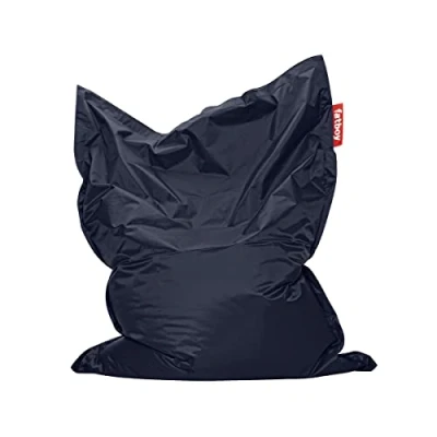 Abbildung von Fatboy® Original Blue Nylon Sitzsack Klassischer Indoor Beanbag, Sitzkissen 180 x 140 cm