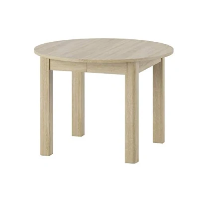 Abbildung von MPS Möbel praktisch Tisch INDUS 105x76x105 cm Esstisch mit ausziehbarer Tischplatte auf 240 ausziehbar Küchentisch Esszimmertisch Ausziehtisch (Sonoma Eiche)