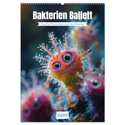 Abbildung von Bakterien Ballett (Wandkalender 2025 DIN A2 hoch), CALVENDO Monatskalender