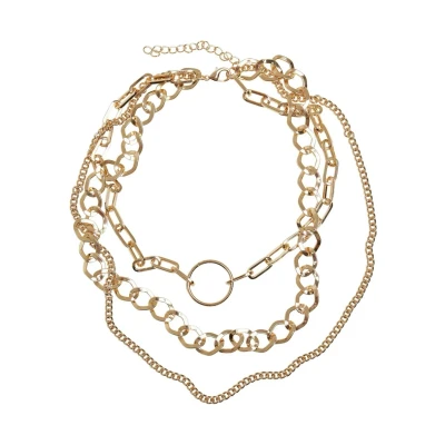 Abbildung von Urban Classics Layering Halskette, Herren, Größe: One Size, Gold