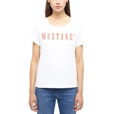 Abbildung von MUSTANG Damen Style Alma T Shirt, General White 2045, S EU