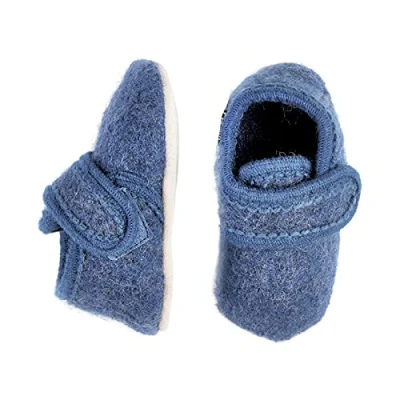 Abbildung von Celavi Baby Unisex Wollschuhe, Alter 3 9 Monate, Größe: 17/18, Farbe: Blau, 3953