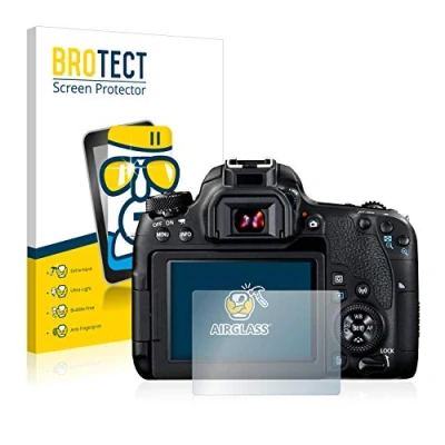 Abbildung von BROTECT Schutzglas für Canon EOS 77D Schutzfolie Panzer Folie Glas [Extrem Kratzfest 9H, Anti Fingerprint, Ultra Transparent]