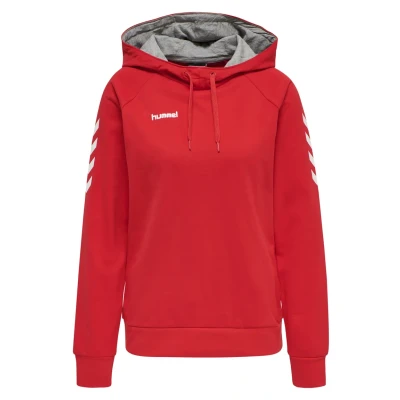 Abbildung von Hummel Hmlgo Kapuzenpullover, Damen, Größe: Small, True red