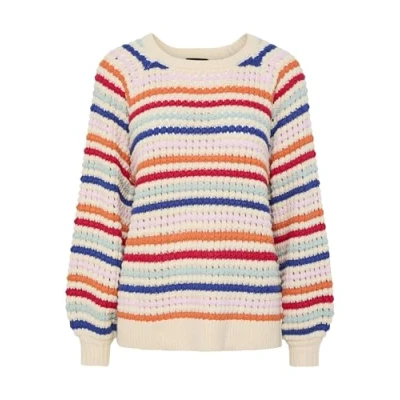 Abbildung von Pieces Pcdosla O NECK Strickpullover, Damen, Größe: XL, Birch
