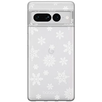 Abbildung von Babaco ERT Group Handyhülle für Google Pixel 7 PRO Original und offiziell Lizenziertes Muster Winter 001 optimal an die Form des Handy angepasst, teilweise transparent