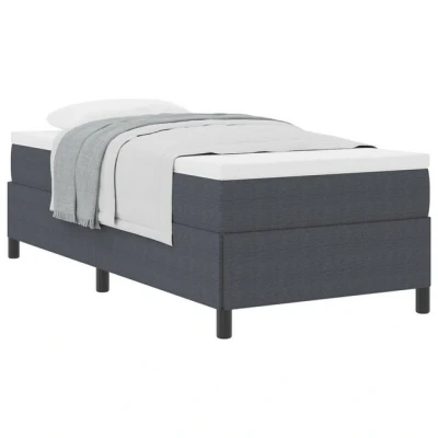 Abbildung von vidaXL Bett Bettgestell Dunkelgrau 90x200 cm Cordstoff (1 tlg)