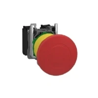 Abbildung von Schneider Electric XB5AT845 Not Aus/Not Halt Schalter, Harmony XB5, Kunststoff, Zugentriegelung, 22mm, Pilz 40mm, 1S + 1Ö