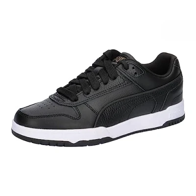 Abbildung von PUMA RBD Game Low Jr Sneaker, Black Team Gold White, 38.5 EU