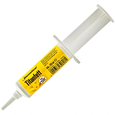 Abbildung von Hanseline Titanfett. Spritze 20ml weiß