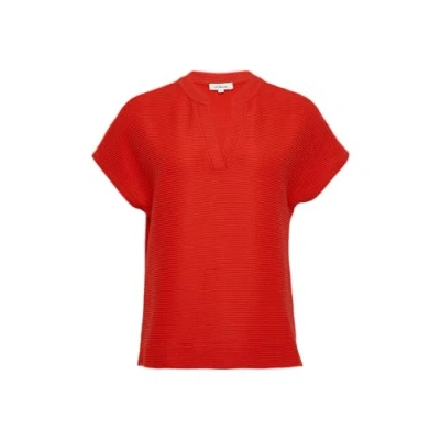 Abbildung von s.Oliver Weiches MIT Struktur Tshirt basic, Damen, Größe: 44, Rot
