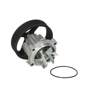 Abbildung von HEPU P323 Wasserpumpe mit Keilrippenriemenscheibe Dichtung mechanisch OPEL: Corsa D Schrägheck, C Astra J Sports Tourer