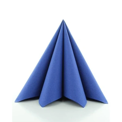 Abbildung von Sovie HORECA Servietten in Royalblau aus Linclass Airlaid, stoffähnliche Einwegservietten ideal für Hochzeit &amp; Partys, 40 x cm, 50 stück