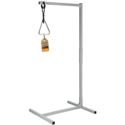 Abbildung von FabaCare Bettgalgen mit Trapezgriff, Mobile Aufstehhilfe, Aufrichthilfe für Bett, verstellbare Griffhöhe, Bettgriff, Bettaufrichter bis 100 kg