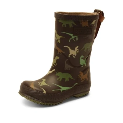 Abbildung von Bisgaard Basic BOOT Unisex Gummistiefel für Kinder, Größe: 35, Brown dino Schuhe