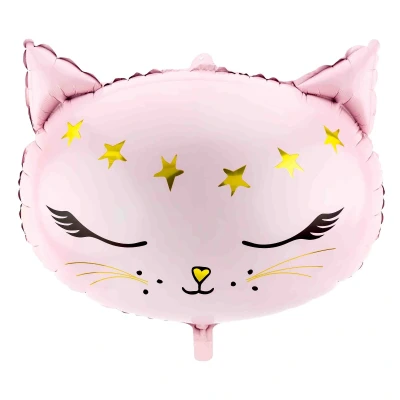 Abbildung von PartyDeco Folienballon Katze 48x36cm Geburtstag