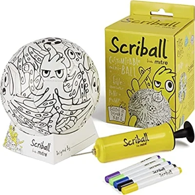 Abbildung von Mitre Scriball Ooodles Fophi Mini Fußball, personalisierbar, Gelegenheiten, Einheitsgröße