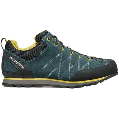 Abbildung von Scarpa CRUX GTX Hikingschuh, Herren, Größe: 45, Petrol/mustard Schuhe