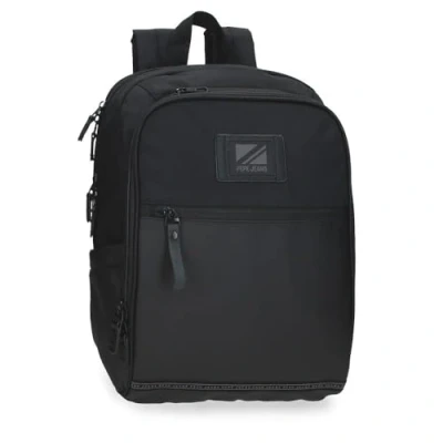 Abbildung von Pepe Jeans Stratford Laptop Rucksack, Schwarz, 25 x 37 10 cm, Polyester, 9,25 l, von Joumma Bags, Talla única, Rucksack