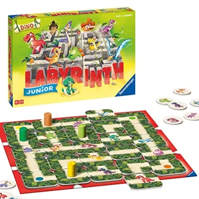 Abbildung von Ravensburger DINO Junior Labyrinth Brettspiel für Kinder, Größe: One Size, Mehrfarbig