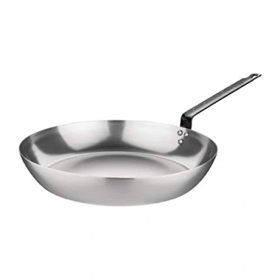 Abbildung von Vogue Karbonstahl Bratpfanne 35 cm/4,98 Liter, Grau, ofenfeste Bratpfanne, muss vor Gebrauch gewürzt werden, GD007