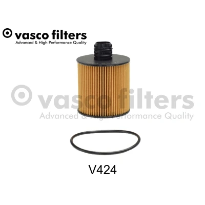 Abbildung von DAVID VASCO V424 Ölfilter mit Dichtring Filtereinsatz FIAT: Ducato III Kastenwagen, Pritsche / Fahrgestell, Bus