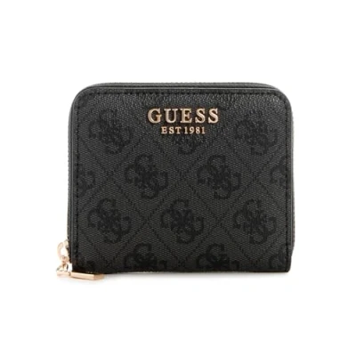 Abbildung von Guess Laurel SLG Small ZIP Around Geldbörse, Damen, Größe: One Size, Coal logo