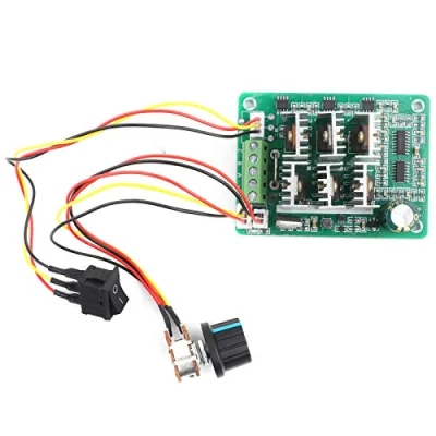 Abbildung von Motor Dreh Zahl Regler 3 Phasen Wendeschalter mit Einstellbarem Potentiometer für Bürstenlosen Motor, DC 5V 36V 15A