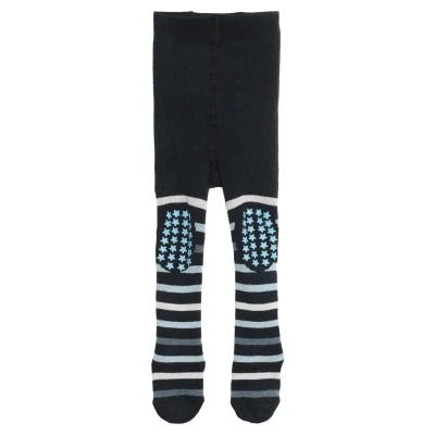 Abbildung von Falke BABY Multi Stripe FULL Plush Strumpfhose für Kinder, Größe: 62/68, Marine