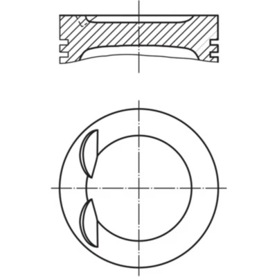 Abbildung von Kolben MAHLE 028 PI 00143 000