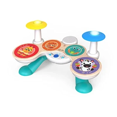 Abbildung von Baby Einstein, Together in Tune, Connected Magic Touch, Holz Schlagzeug, Musikinstrumente, 4 Spielmodi und 10 Melodien, Lautstärkeregler, Holzspielzeug für Kinder, ab 12 monat