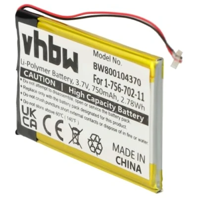 Abbildung von vhbw 1x Akku kompatibel mit Sony NW A816, S639, S639F, NWZ A801, A810, A815 MP3 Player Musik (750 mAh, 3,7 V, Li Ion)