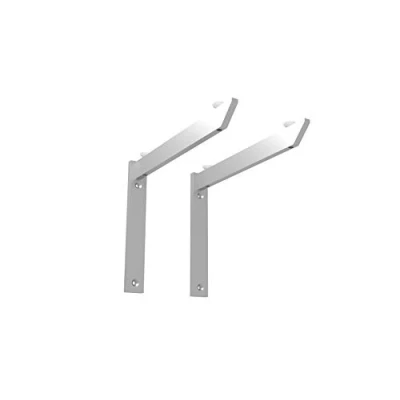 Abbildung von Alusfera Regal Halterung Winkel Winkelträger Metall Halterungen GlasRegal Regalträger Regalwinkel Silber Schwerlastträger 2 Stück System Für Regale 240mm