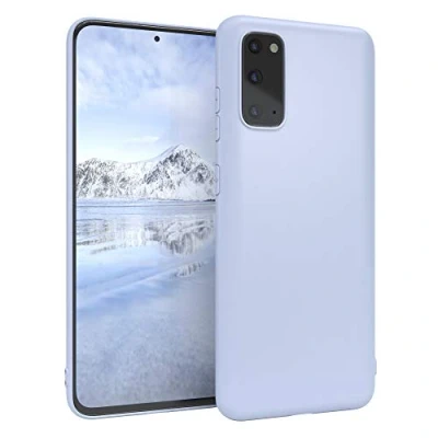 Abbildung von EAZY CASE Handyhülle Silikon mit Kameraschutz kompatibel Samsung Galaxy S20 in Himmelblau Blau, Ultra dünn, Slimcover, Silikonhülle, Hülle, Softcase, Backcover