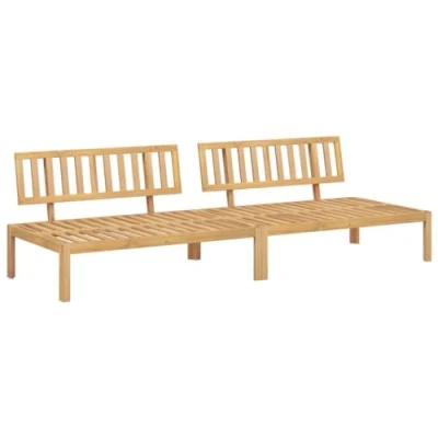 Abbildung von vidaXL Loungesofa Garten Mittelsofas aus Paletten 2 Stk. Massivholz, 1 Teile