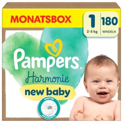 Abbildung von Pampers® Windeln Harmonie Größe 1 180ST für Neugeborene (0 3 Monate)