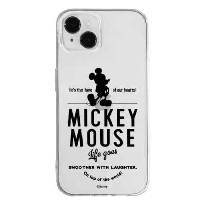 Abbildung von ERT GROUP Handyhülle für Apple iPhone 14 Plus Original und offiziell Lizenziertes Disney Muster Mickey 014 optimal an die Form des Handy angepasst, teilweise transparent