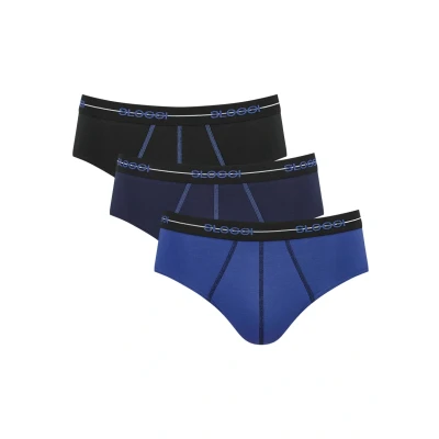 Abbildung von Sloggi 3 PACK Slip, Herren, Größe: Small, Black blue combination