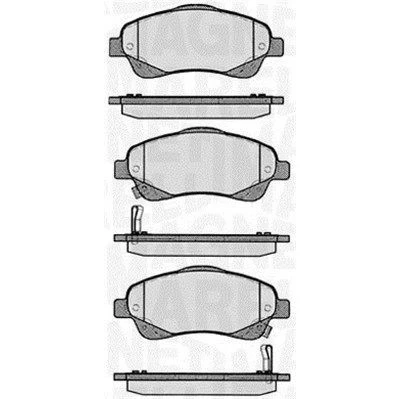 Abbildung von MAGNETI MARELLI 363916060402 Bremsbelagsatz mit akustischer Verschleißwarnung TOYOTA: Corolla Verso, Avensis II Kombi, Schrägheck