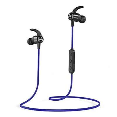 Abbildung von UXD Bluetooth Kopfhörer, kabellose Kopfhörer mit CVC 8.0 eingebautem Mikrofon, 20 Stunden Nutzungszeit, IPX7 wasserdicht, Sport