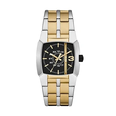 Abbildung von Diesel Cliffhanger Uhr goldcolored/silvercolored/black, Herren, Größe: One Size, Gold colored/silver colored/black