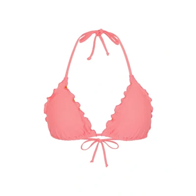 Abbildung von Chiemsee Unifarbendes MIT RÜSCHENDETAILS Bikinitop, Damen, Größe: 38, Shell pink